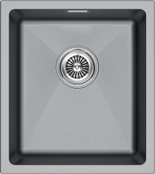 Кухонная мойка Paulmark LUMI 41UNI LU41-GRM 46х41 цвет серый металлик